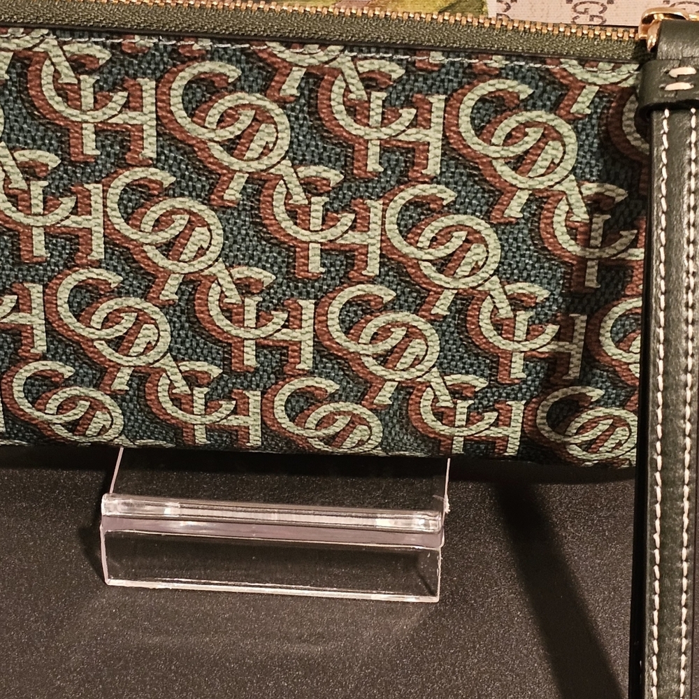 Coach Leather Corner Zip Wristlet - Picture 2 of 13